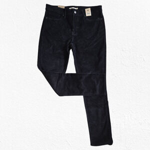 Levi’s 311 Black Shaping Skinny Mid Rise Stretch Ribbed Corduroy Pants Size 32